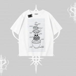 Oversize Tshirt Noodle Theory Hand Drawn Concept