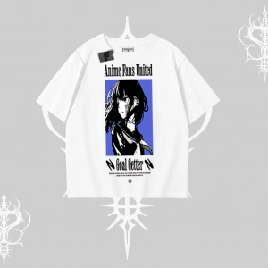 Oversize Tshirt Oversize Anime Kız Baskılı