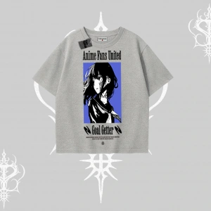 Oversize Tshirt Oversize Anime Kız Baskılı