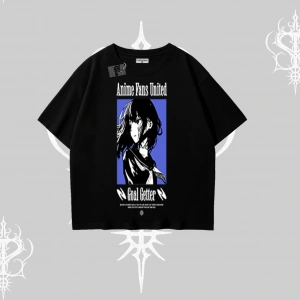 Oversize Tshirt Oversize Anime Kız Baskılı