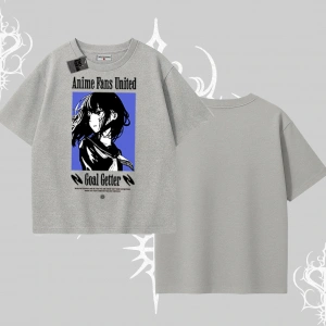 Oversize Tshirt Oversize Anime Kız Baskılı