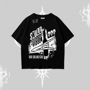 Oversize Tshirt Skull Impact Bone Chilling Street Icon
