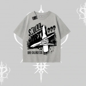 Oversize Tshirt Skull Impact Bone Chilling Street Icon