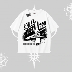 Oversize Tshirt Skull Impact Bone Chilling Street Icon