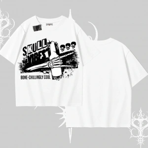 Oversize Tshirt Skull Impact Bone Chilling Street Icon