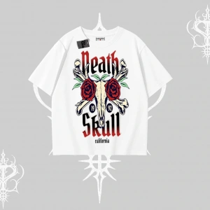 Oversize Tshirt Skull & Roses Vintage West Coast Rebellion