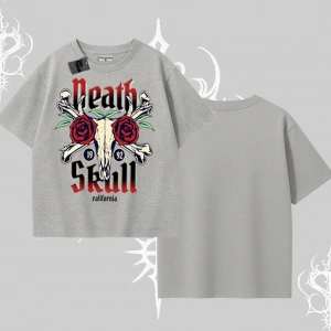 Oversize Tshirt Skull & Roses Vintage West Coast Rebellion