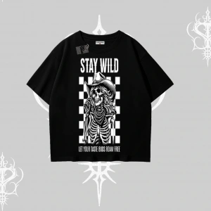 Oversize Tshirt Stay Wild Rock Spirit Urban Riot