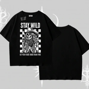 Oversize Tshirt Stay Wild Rock Spirit Urban Riot