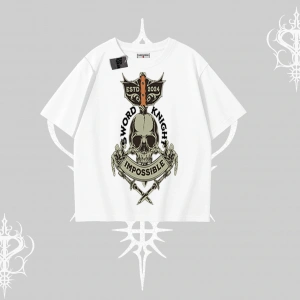 Oversize Tshirt Sword Knight Skull Impossible Street Creed