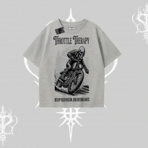 Oversize Tshirt Throttle Therapy No Brakes Just Freedom