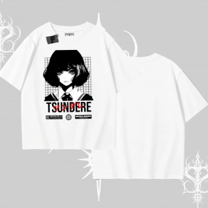 Oversize Tshirt Tsundere Anime Japanese Style Baskılı