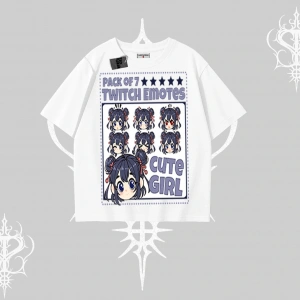 Oversize Tshirt Twitch Emotes Cute Girl Anime Expression