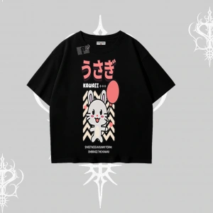 Oversize Tshirt Usagi Kawaii Cute Heart Energy