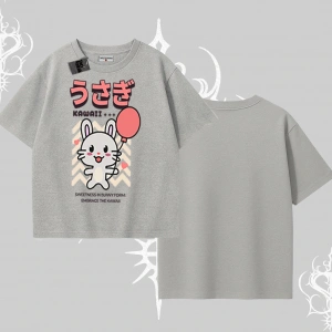 Oversize Tshirt Usagi Kawaii Cute Heart Energy