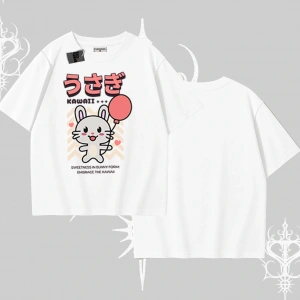 Oversize Tshirt Usagi Kawaii Cute Heart Energy