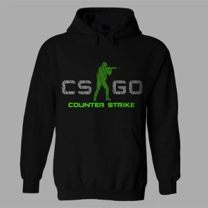 Oversize Unisex Cs Go Counter Strike Siyah Sweatshirt