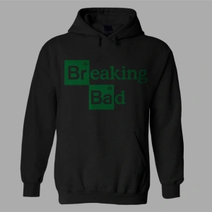 Oversize Unisex Siyah Breaking Bad Hoodie