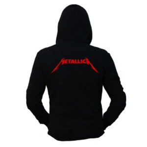 Oversize Unisex Siyah Metallica And Justice For All Hoodie