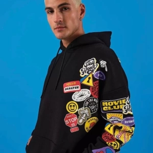 Özel Tasarım Kapüşonlu Weekend Warrıor Baskılı Kışlık Oversize Erkek Eşofman Takımı