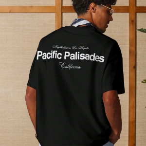 Pacific Palisades Mahalle Kutulu Sokak Giyim Tişörtü Güney Kaliforniya Yaşam Tarzı Ken