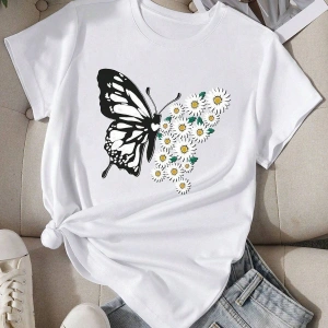 Pamuklu Papatya Kelebek Tasarım