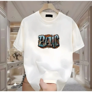 Panic Baskılı Beyaz Erkek