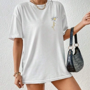 PAPATYA Baskılı Yazlık Pamuklu Kumaş Oversize Kalıp