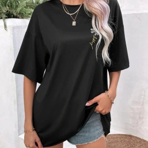 PAPATYA Baskılı Yazlık Pamuklu Kumaş Oversize Kalıp