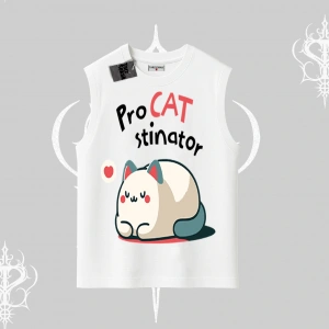 Paws Off Yazılı Kedi Baskılı Streetwear Babby Tee Tshirt