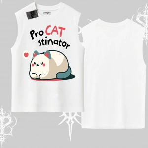 Paws Off Yazılı Kedi Baskılı Streetwear Babby Tee Tshirt