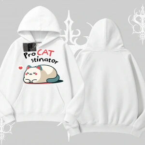 Paws Off Yazılı Kedi Baskılı Streetwear Kolsuz Tshirt