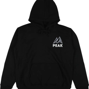 Peak Peace Siyah Oversize Unisex Kapüşonlu Sweatshirt Hoodie