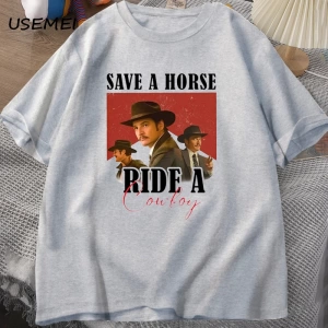 Pedro Pascal T-Shirt kovboy grafik Tshirt bir at binmek bir kovboy Tees Pablo Escobar Lats of 2823