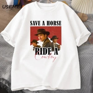 Pedro Pascal T-Shirt kovboy grafik Tshirt bir at binmek bir kovboy Tees Pablo Escobar Lats of 2823