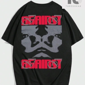 Pehlevi Erkek Harfli Grafik Tişört