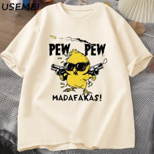 Pew Pew Madafakas Komik Grafik T Shirt Çılgın Kedi baskılı tişört Rahat Pamuk Kısa Kollu Yeti 2974