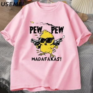 Pew Pew Madafakas Komik Grafik T Shirt Çılgın Kedi baskılı tişört Rahat Pamuk Kısa Kollu Yeti 2974