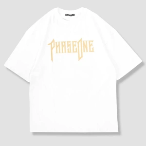 Phaseone Sırt Baskılı Beyaz Unisex Oversize