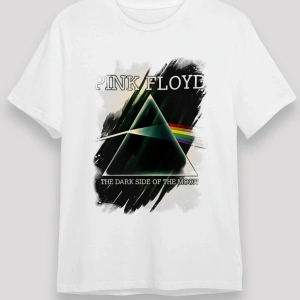 Pink Floyd Baskılı Unisex Beyaz Tişört