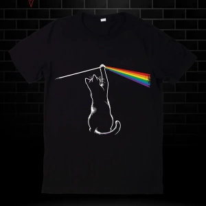 Pink Floyd Kedi Baskılı KODSİYAHSAW