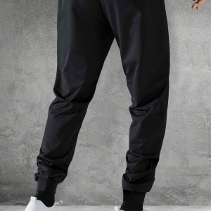 Playing Card Print Drawstring Waist Eşofman Altı