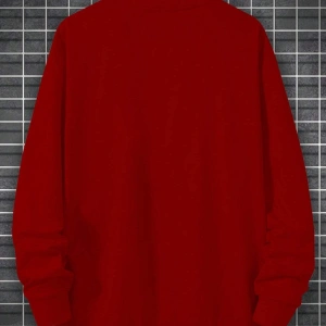Plus Playing Card Print Sweatshirt Bordo