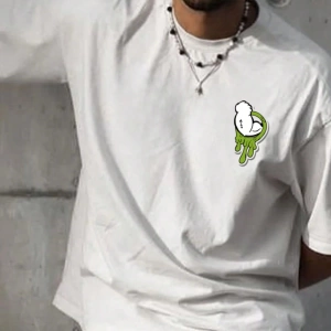 Popeye Collab Erkek Günlük Karikatür Baskılı Kısa Kollu Tişört, Yaz
