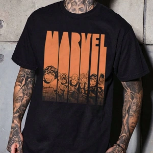 Popeye Collab Yaz Erkek Günlük Karikatür Baskılı Kısa Kollu Tişört