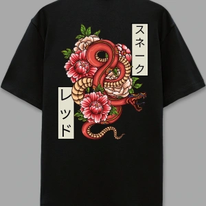 Posion Siyah Oversize Unisex T-shirt