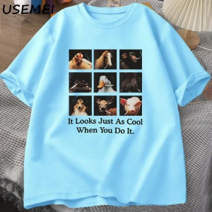 Possum T Shirt Opossum Lover için Komik Grafik T-Shirt Anksiyete Saldırı T Shirt Pamuk Kısa K 2812