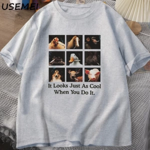 Possum T Shirt Opossum Lover için Komik Grafik T-Shirt Anksiyete Saldırı T Shirt Pamuk Kısa K 2812