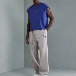 Premium Drop Crotch Eşofman Altı Rahat Kesim Atletik Jogger Yıldız Logolu Ev Giyimi El