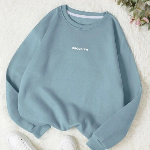 Premium Kapşonlu Sweatshirt MAVİRENK